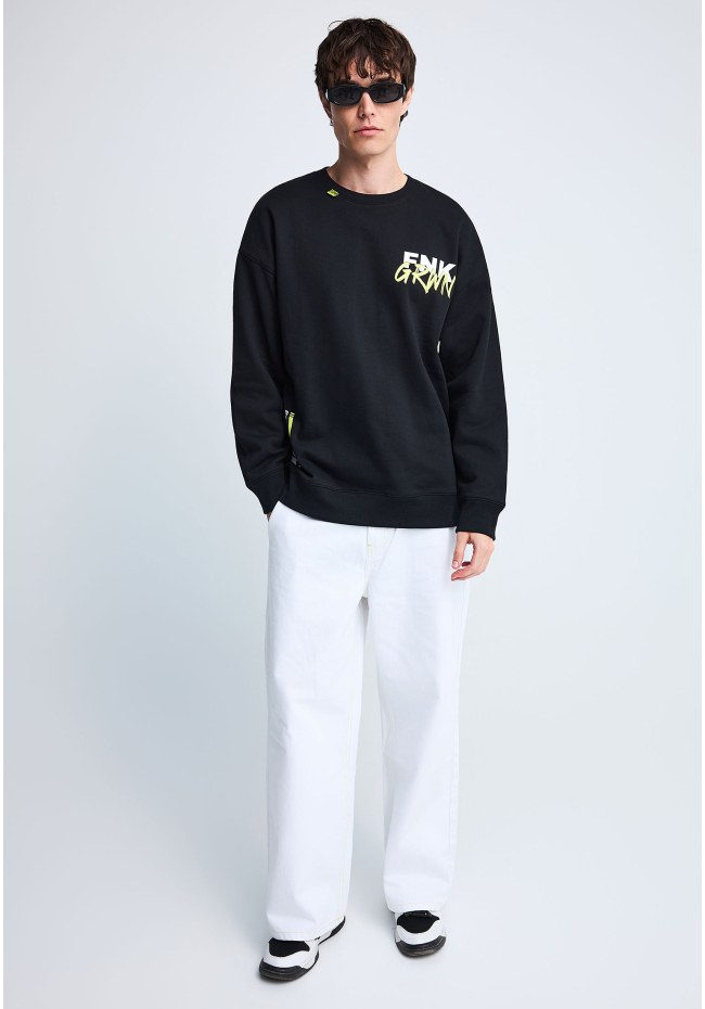 FNK.GRWN oversized φούτερ μπλούζα Soul & State