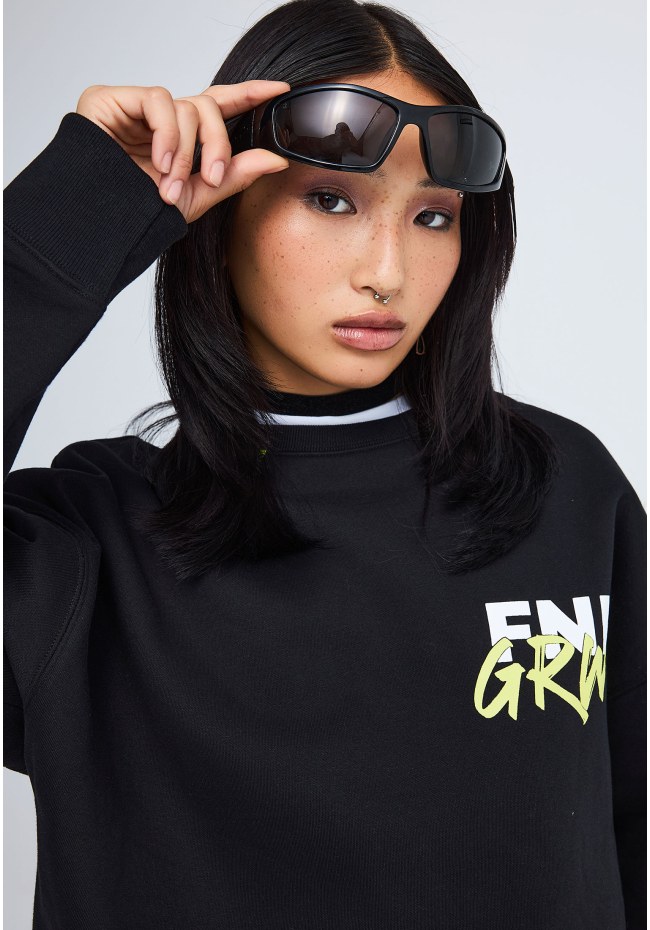 FNK.GRWN oversized φούτερ μπλούζα Soul & State