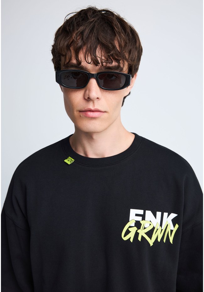FNK.GRWN oversized φούτερ μπλούζα Soul & State