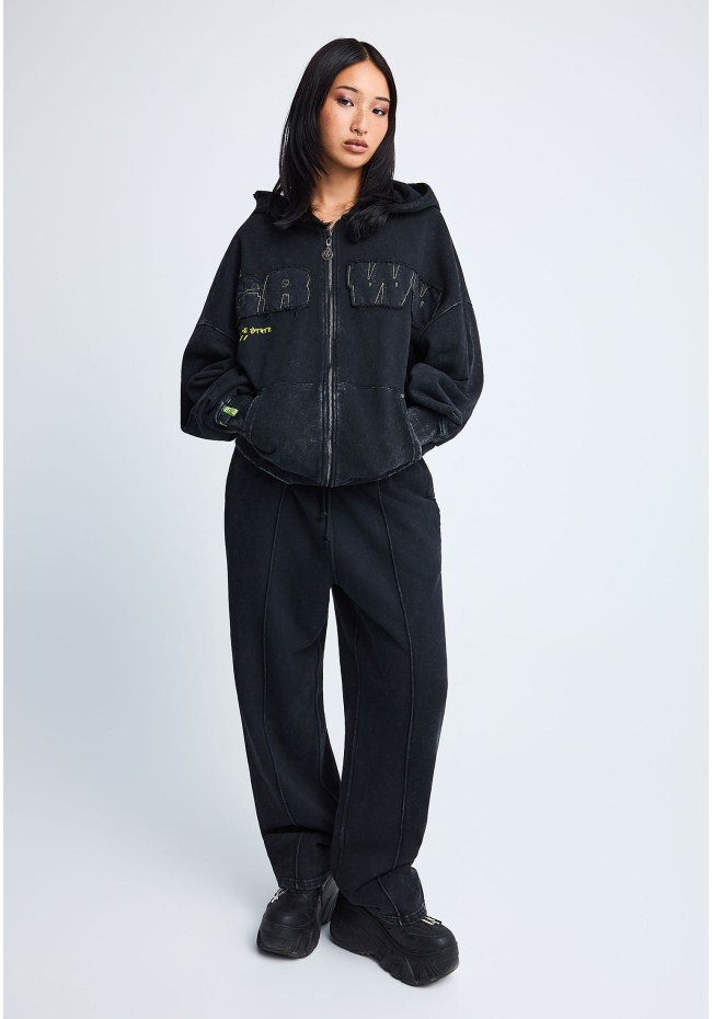 FNK.GRWN oversized φουτερ ζακέτα με κουκούλα //26