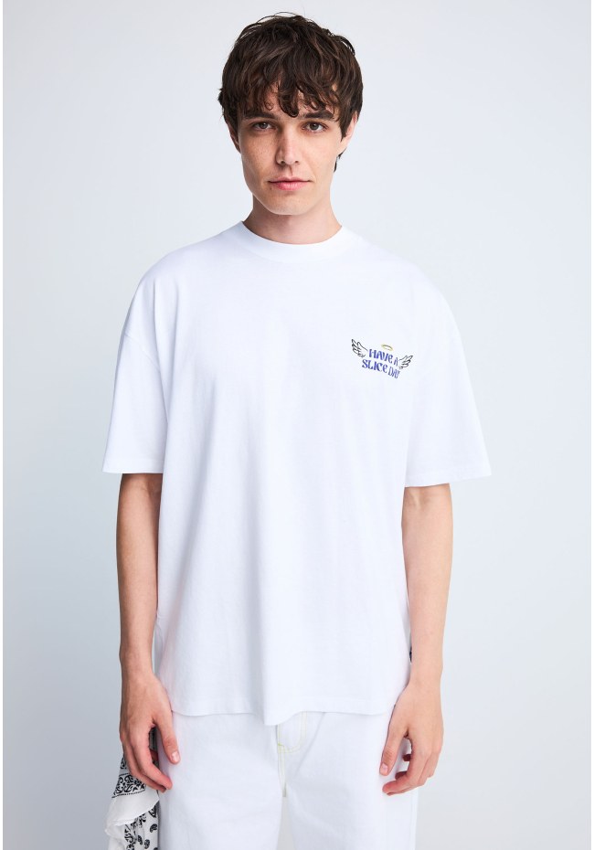 FNK.GRWN printed t-shirt SLICE-IT-UP 