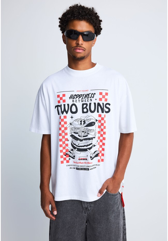 FNK.GRWN printed t-shirt TWO BUNS