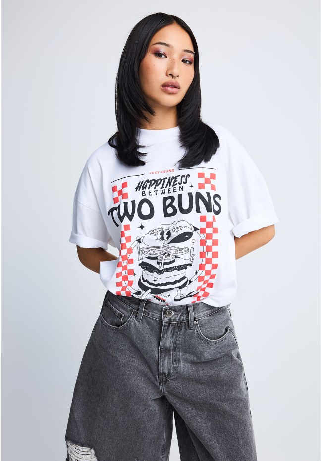 FNK.GRWN printed t-shirt TWO BUNS