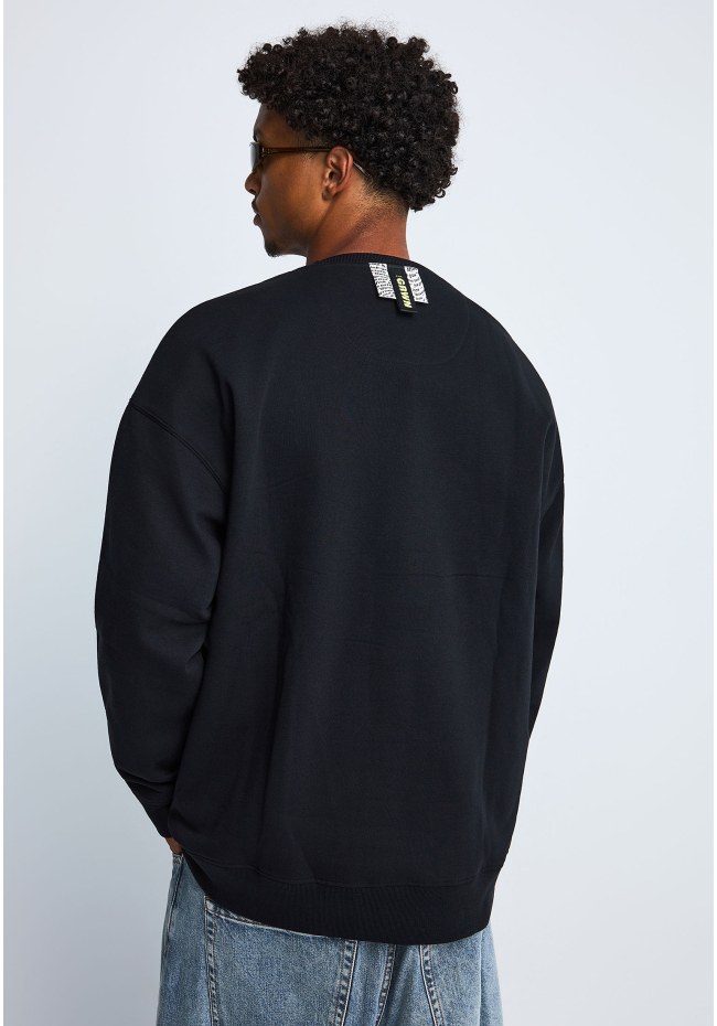 FNK.GRWN oversized φούτερ μπλούζα NEVER TOO LATE