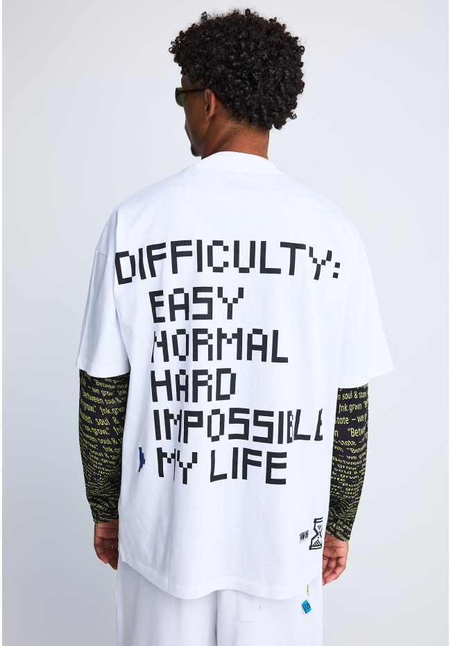FNK.GRWN oversized printed t-shirt GAME OVER