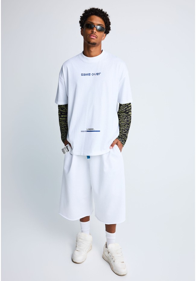 FNK.GRWN oversized printed t-shirt GAME OVER