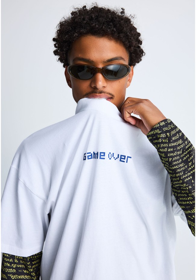 FNK.GRWN oversized printed t-shirt GAME OVER