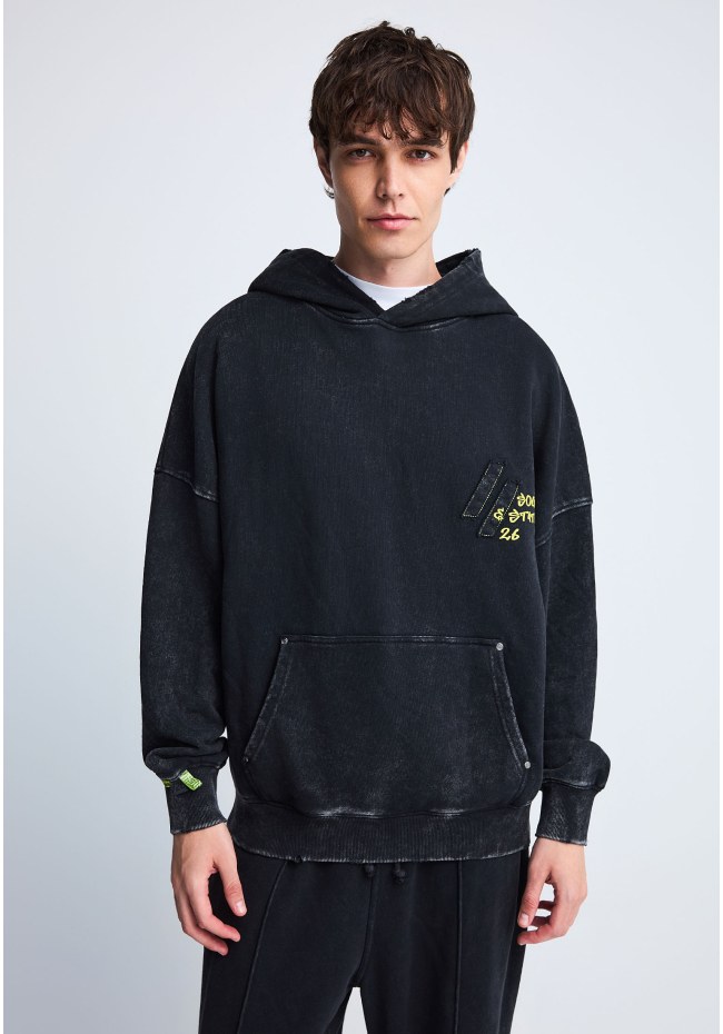 FNK.GRWN oversized φούτερ με κουκούλα Soul & State //26