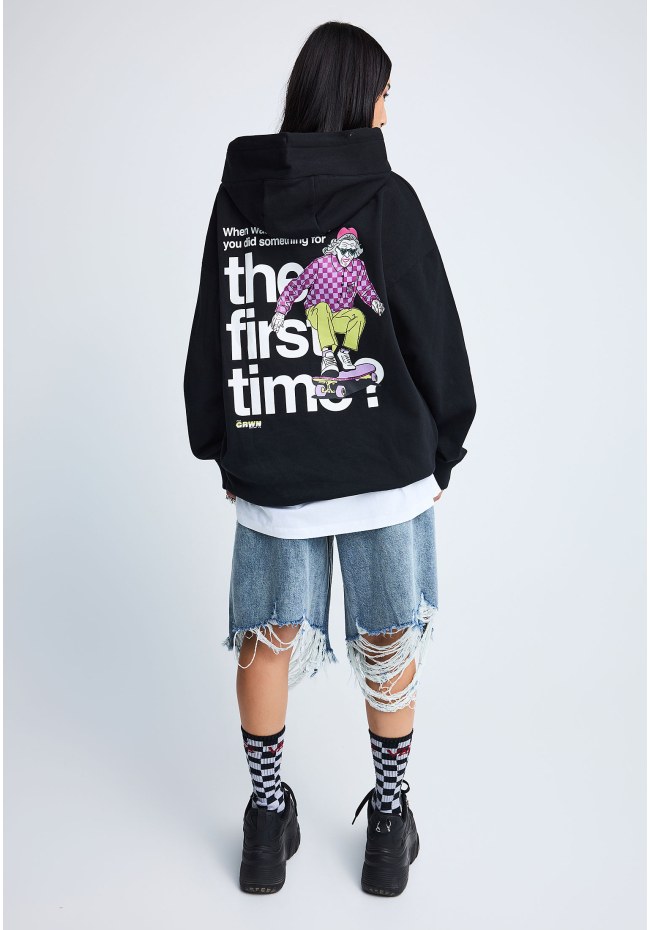 FNK.GRWN oversized φούτερ μπλούζα DO IT