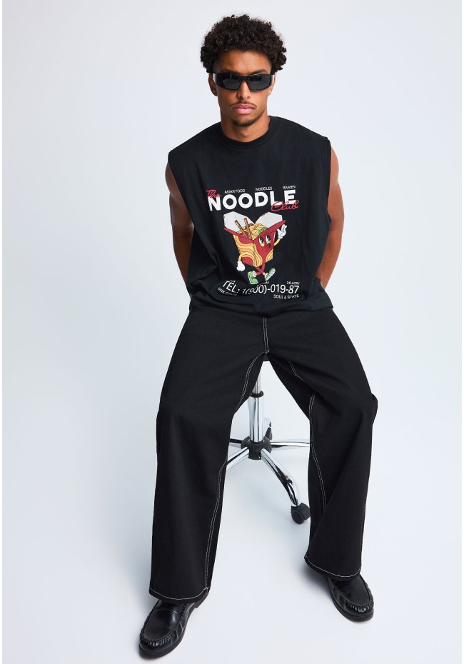 FNK.GRWN oversized αμάνικο t-shirt NOODLE Soul & State