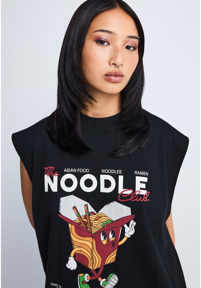 FNK.GRWN oversized αμάνικο t-shirt NOODLE Soul & State