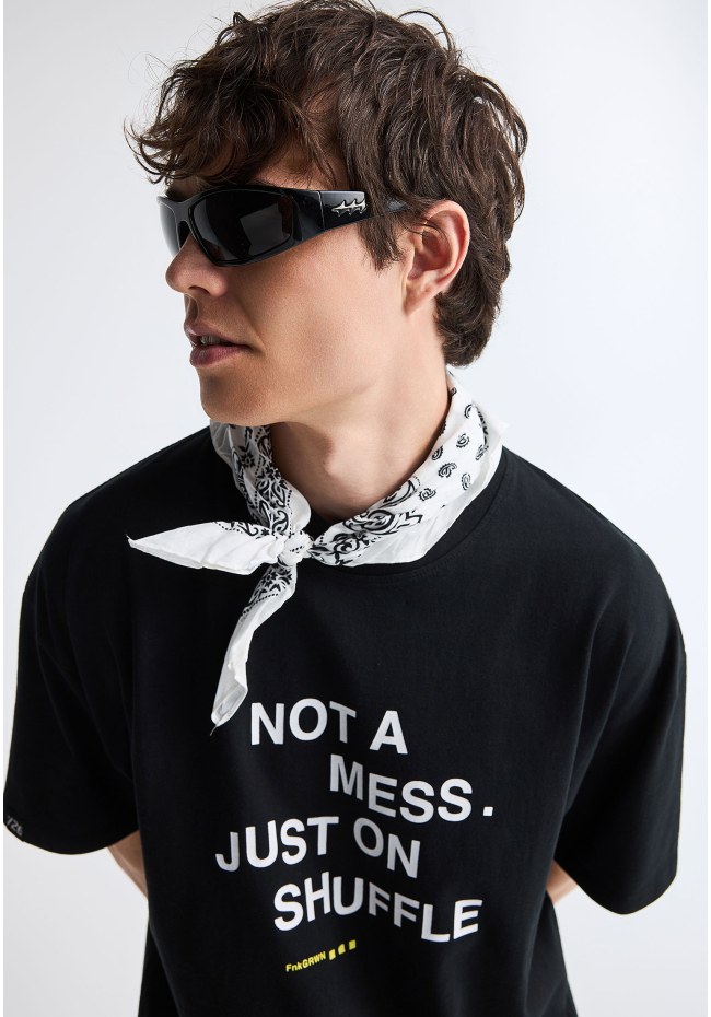 FNK.GRWN oversized t-shirt με τύπωμα Soul & State