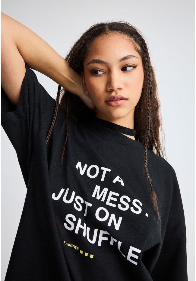 FNK.GRWN oversized t-shirt με τύπωμα Soul & State
