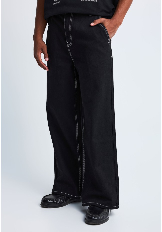 FNK.GRWN baggy fit jean παντελόνι