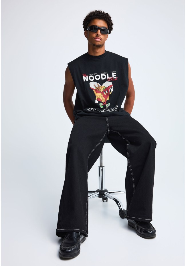 FNK.GRWN baggy fit jean παντελόνι