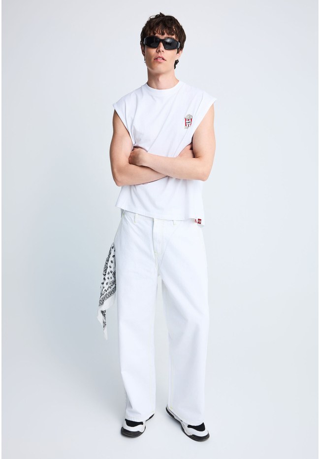 FNK.GRWN baggy fit jean παντελόνι
