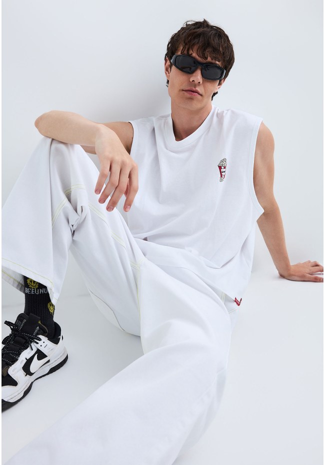 FNK.GRWN baggy fit jean παντελόνι
