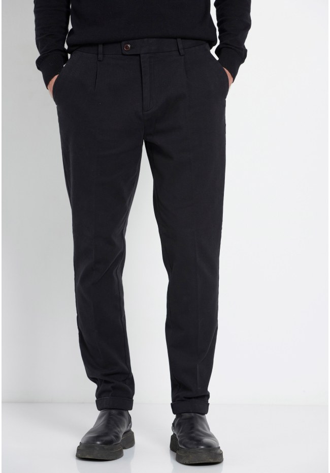 Men's pleated chinos - Marron label
