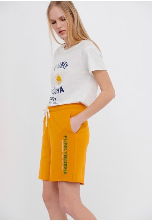 Αθλητική βερμούδα με Funky Buddha κέντημα