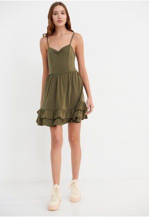 Spaghetti strap mini dress