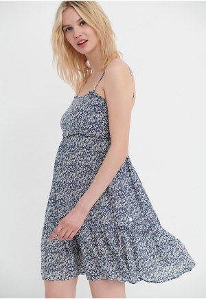 All over printed mini dress
