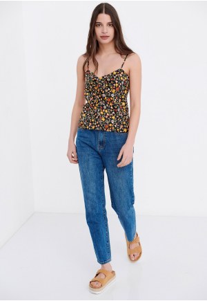 Εμπριμέ τοπ με φλοράλ τύπωμα