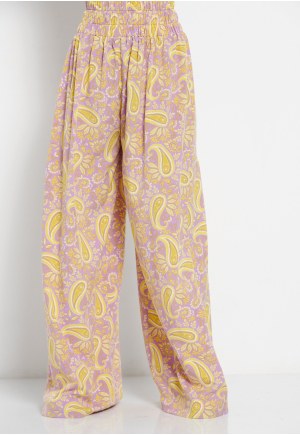 Loose fit all over printed pants