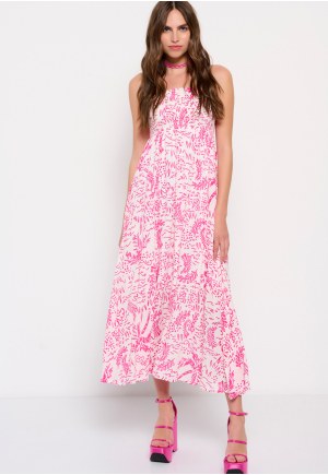 All over printed maxi dress