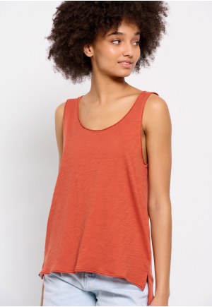 Plain cotton tank top