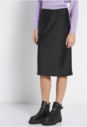 Women's plain midi skirt