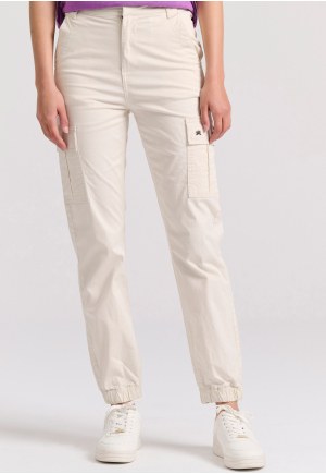 Γυναικείο cargo παντελόνι με λάστιχο