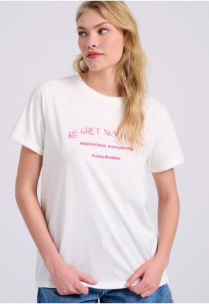 Organic cotton t-shirt with print on the back