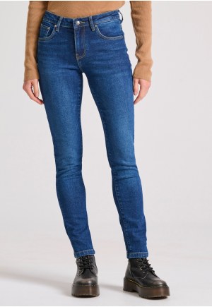 Skinny fit τζιν παντελόνι με ελαφρύ ξεθώριασμα