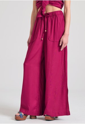 Loose fit παντελόνα από βισκόζη