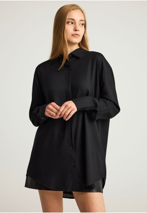 Γυναικείο relaxed fit πουκάμισο απο βισκόζη