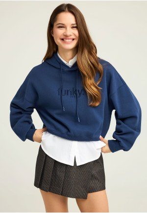 Women's hoodie and embroidered logo