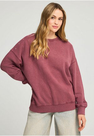 Relaxed fit φούτερ με τύπωμα