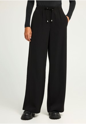 Γυναικείο wide leg παντελόνι με κορδόνι