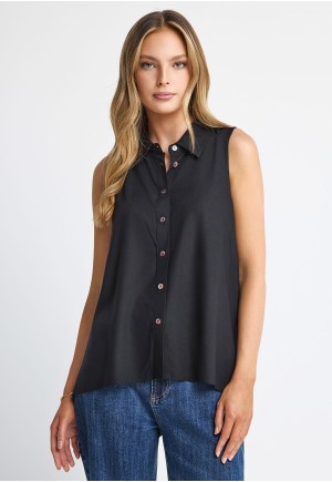 Women's sleeveless viscose shirt
