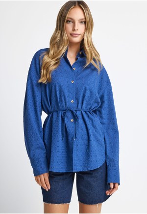 Women's embroidery cotton shirt