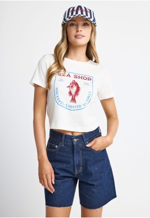 Women's cotton t-shirt with print