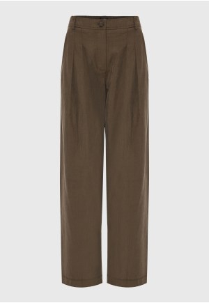 Γυναικείο casual παντελόνι tapered fit με πιέτες