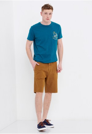 All over printed chino shorts