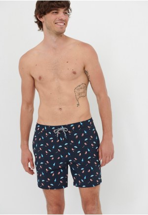 All over printed swim shorts