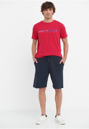 Cotton jogger shorts