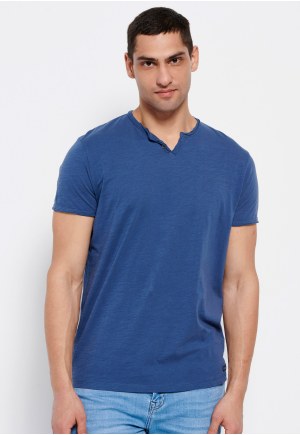 Essential t-shirt με λαιμό henley