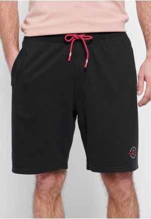 Essential jogger shorts with branded print
