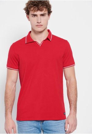 Polo shirt with stripes