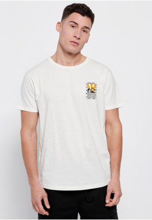 Loose fit t-shirt με τύπωμα στην πλάτη
