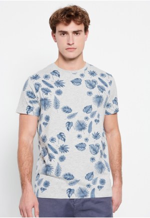 Τυπωμένο t-shirt με ink watercolor εφέ